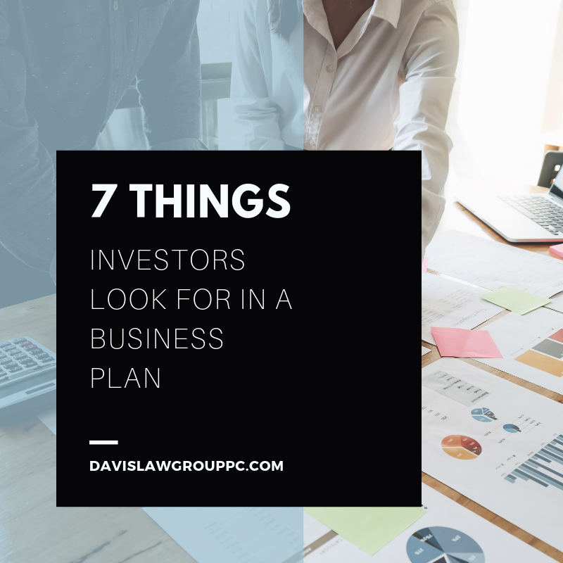 what do investors look for in a business plan