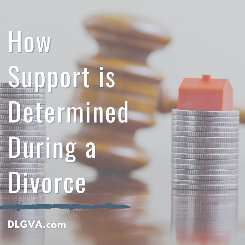 how support is determined during a divorce by davis law group pc in hampton roads, virginia